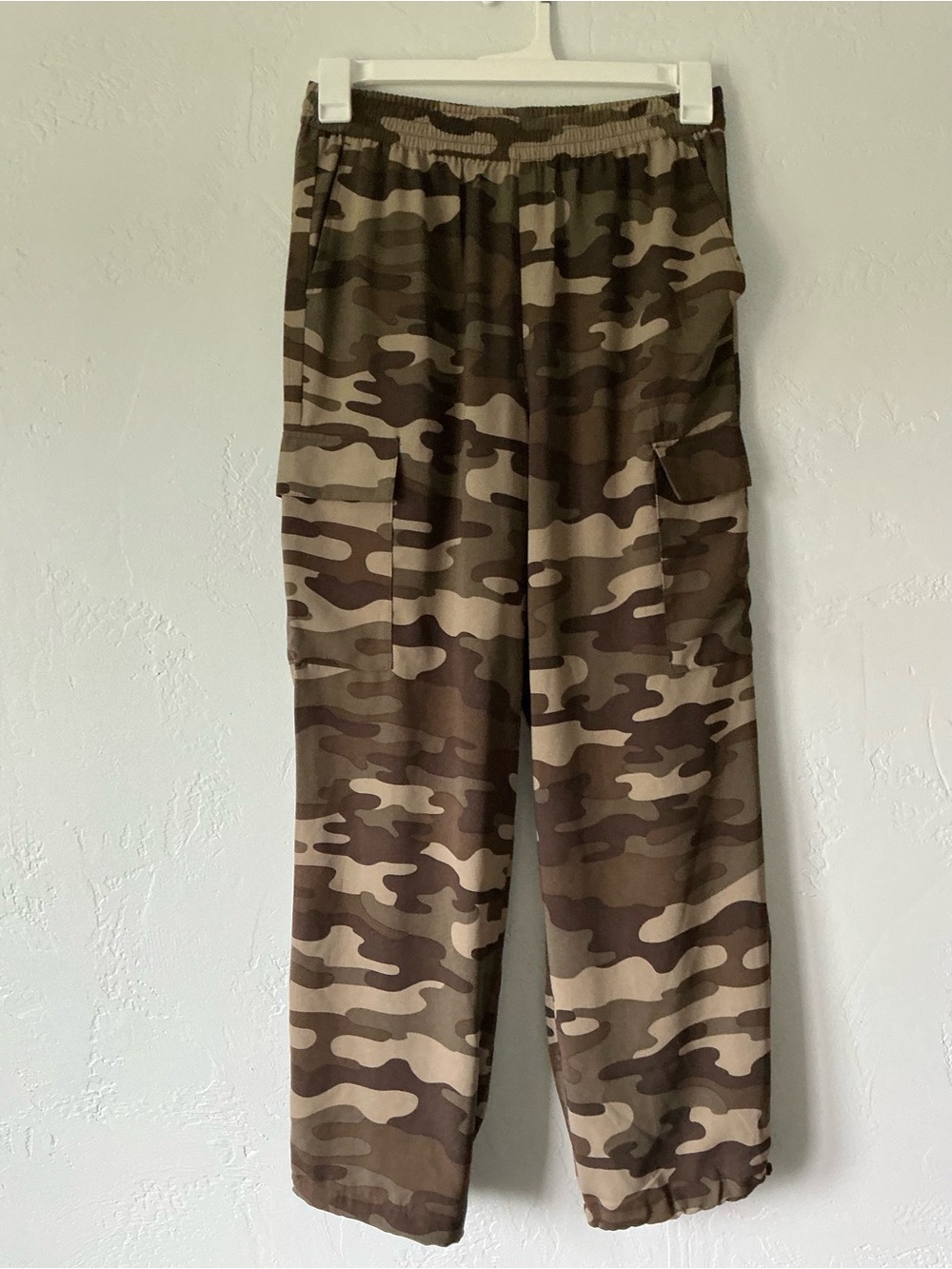 Modern Works Silky Camouflage Cargo Pants - Olive Camo